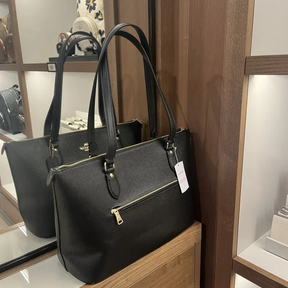 COACH GALLERY TOTE BAG CV402 IMBLK - Picture 8 of 14